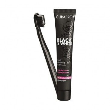 Curaprox Black Is White Toothpaste 90ml + Toothbrush