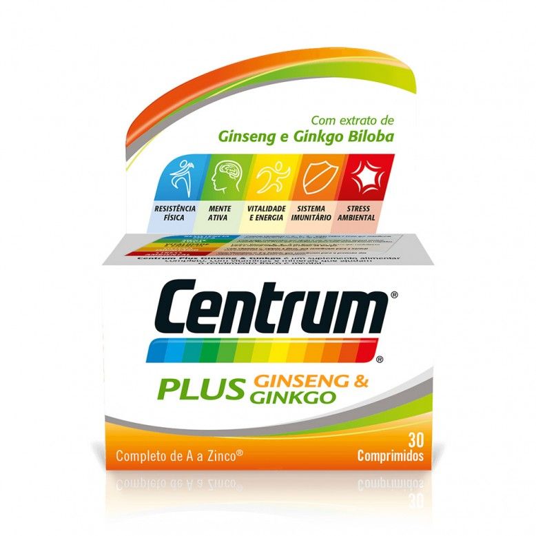 Centrum Plus Ginseng & Ginkgo 30 Comprimidos