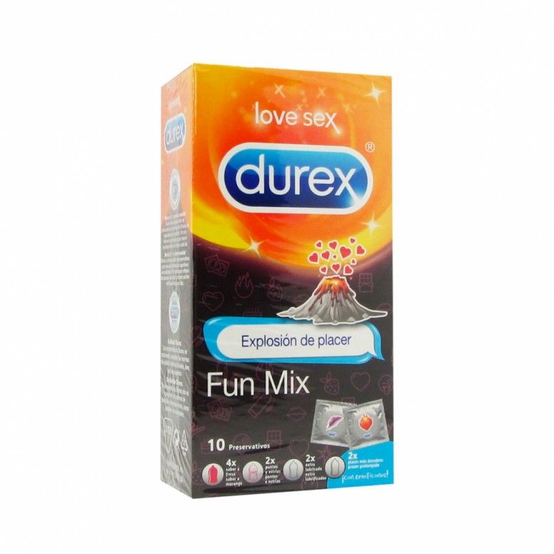 Durex Fun Mix Preservativos x10