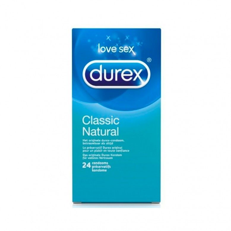 Durex Natural Preservativos x24
