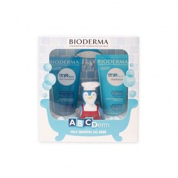 Bioderma ABCDerm Moussant 200ml + Leite Hidratante 200ml + Pinguim