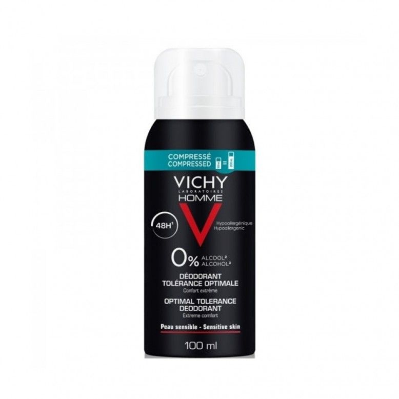 Vichy Homme Deodorant Spray Hypoallergenic 48h Optimal Tolerance 100ml