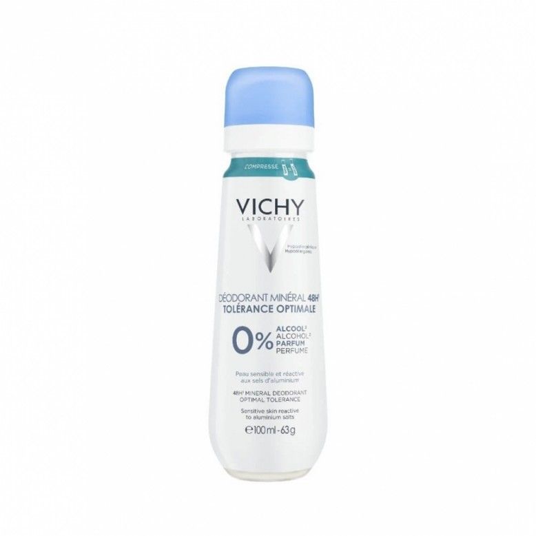 Vichy Desodorizante Mineral 48h Tolerância Óptima 100ml