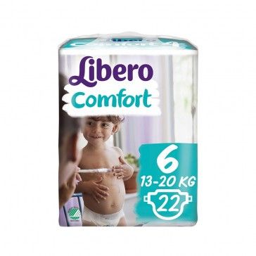 Libero Fraldas Comfort Fit T6 13-20Kg x22