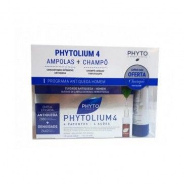 Phyto Phytolium 4 Shampoo Fortificante 125ml + 12 ampolas
