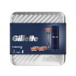 Gillette Fusion 5 Lâmina + 5 Recargas + Gel de Barbear Ultra Sensitive 75ml