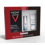 Vichy Homme Coffret Kit Pós-Barbear Sensi Baume 75ml + Minéral 89 10ml + Gel Hidroalcoólico 50ml