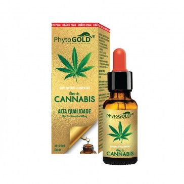 PhytoGOLD Gouttes d''Acite de Cannabis 900mg 30+20ml
