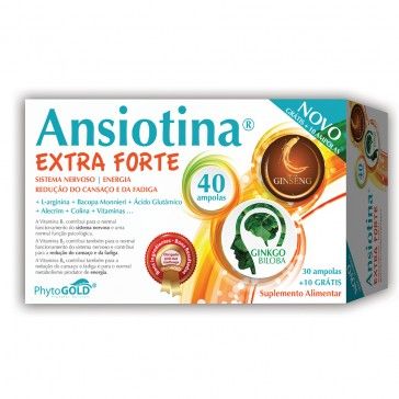 PhytoGOLD Ansiotin Extra Fuerza 40 ampollas