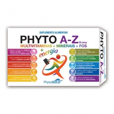 PhytoGOLD Phyto A-Z Multivitaminas + Minerais 30 Comprimidos