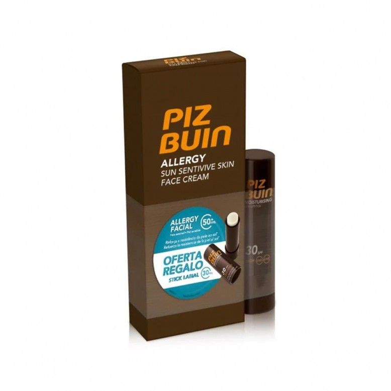 Piz Buin Allergy Creme Rosto SPF50+ 50ml + Stick Labial SPF30