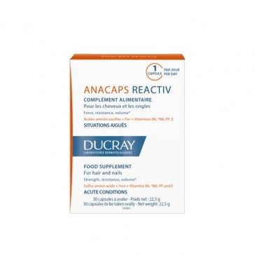 Ducray Anacaps Reactiv Fortificante 30 Cpsulas