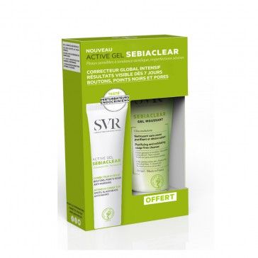 SVR Sebiaclear Pack Active Gel 40ml + Gel Moussant Limpeza 55ml