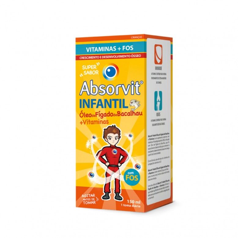 Absorvit Óleo de Fígado de Bacalhau + Vitaminas 150ml
