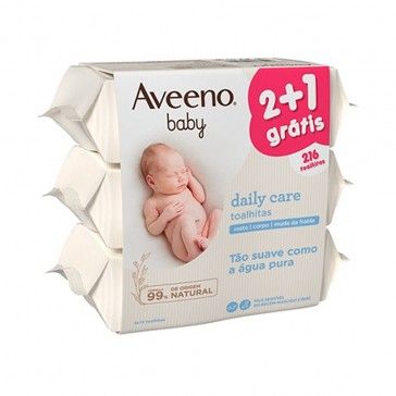 Aveeno Baby Pack Toalhitas Limpeza 3x72