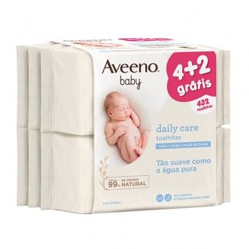 Aveeno Baby Pack Toalhitas Limpeza 6x72