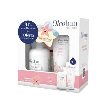 Oleoban Skin First Bebé Pack Creme Hidratante 200g + Óleo Banho 300ml