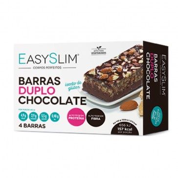 Easyslim Barras Duplo Chocolate x4