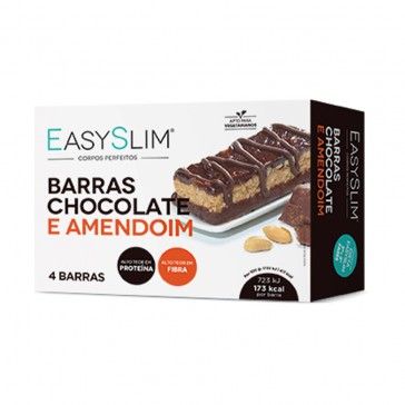 Easyslim Barras Chocolate e Amendoins x4