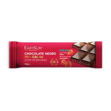 EasySlim Chocolate Negro 70% Cacao con Fresa 30g