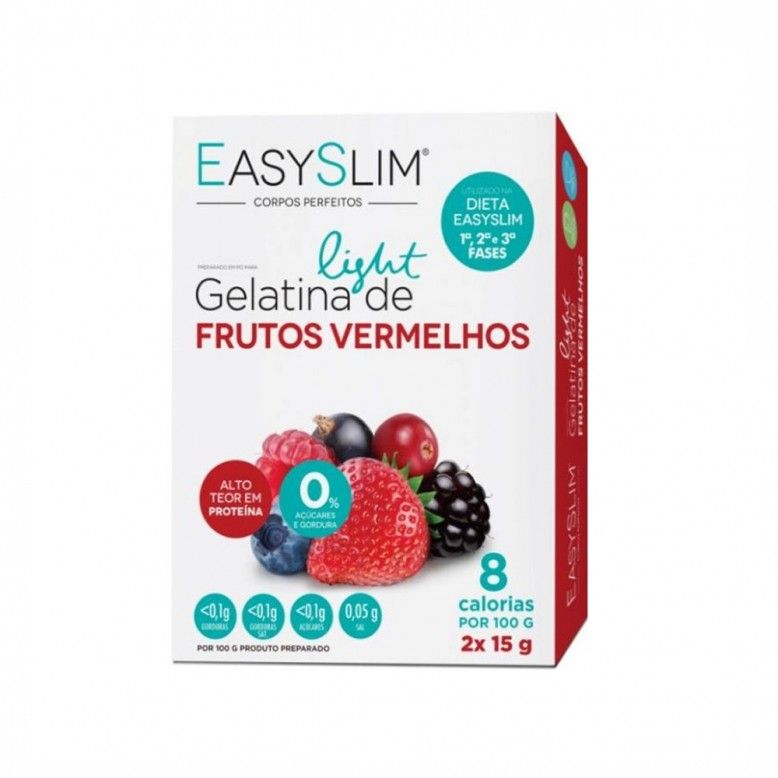 Easyslim Gelatina Light Frutos Vermelhos 2x15g