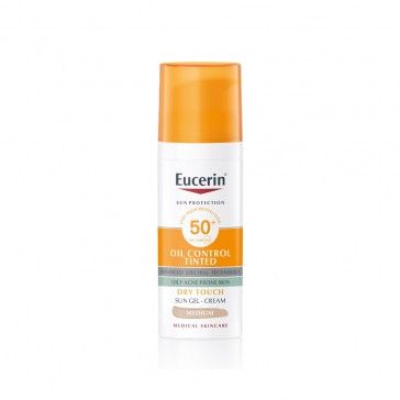Eucerin Sun Oil Control Tinted Toque Seco Tom Mdio SPF50+ 50ml