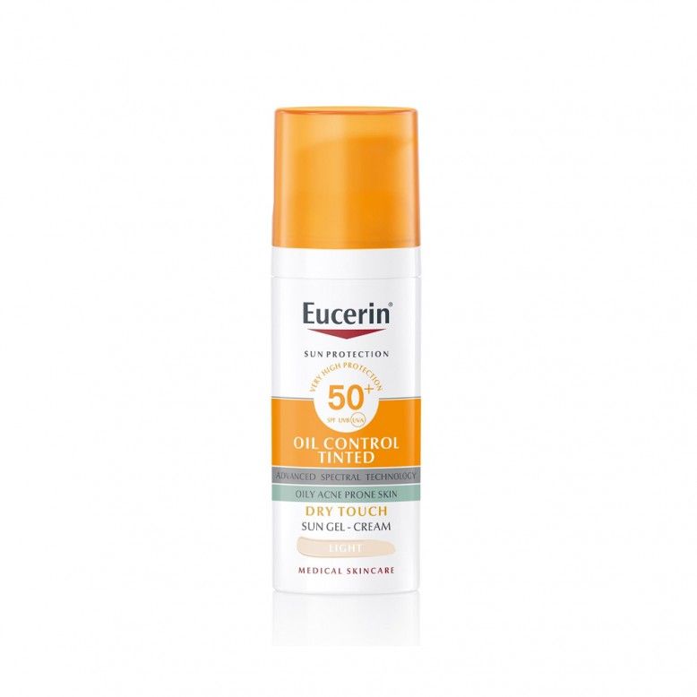 Eucerin Sun Oil Control Tinted Toque Seco Tom Light SPF50+ 50ml