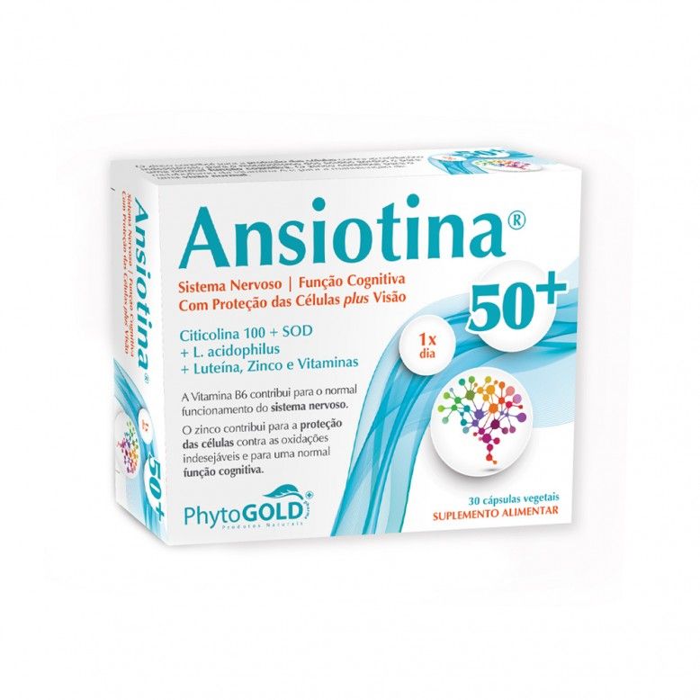 PhytoGOLD Ansiotina 50+ 30 Cápsulas