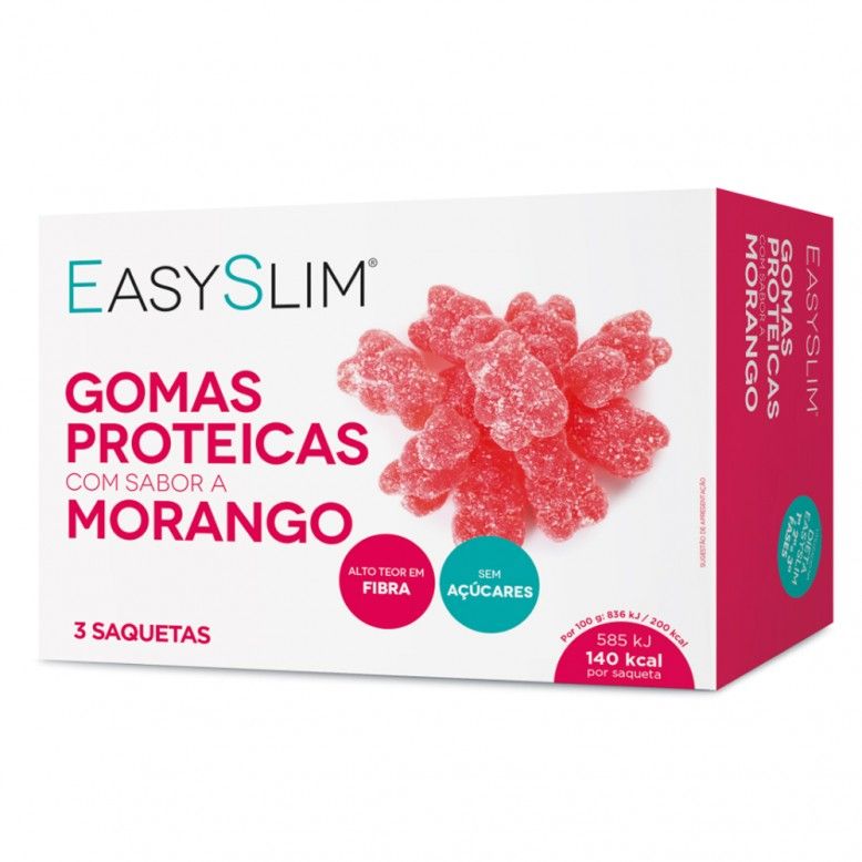 Easyslim Gomas Proteicas Morango 3x70g