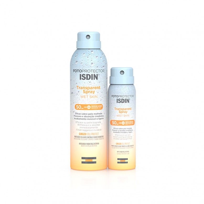 ISDIN Fotoprotector Transparent Spray Wet Skin SPF50 250ml+100ml