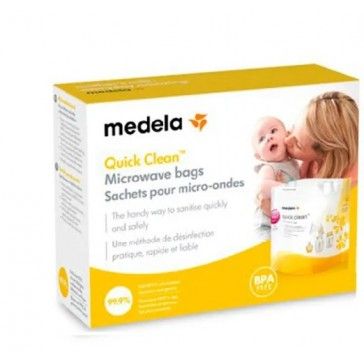 Bolsa de esterilización para microondas Quick Clean de Medela, 5 uds.
