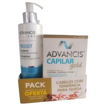 Advancis Pack  capilar gold+oferta champo capilar resist