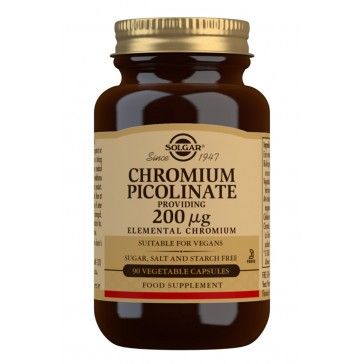 Solgar Chromium Picolinate 200mcg 90 Cápsulas