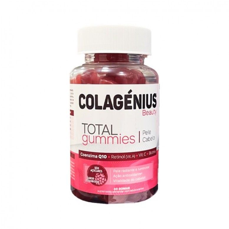 Colagenius Beauty Total Gummies 60 Gummies Saveur Framboise