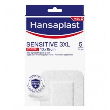 Hansaplast Sensitive 3XL 10x15cm 5 Unidades