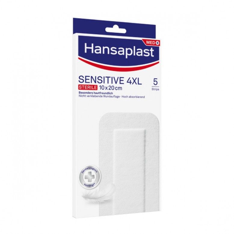 Hansaplast Sensitive Penso 10x20cm 4XL 5 Unidades