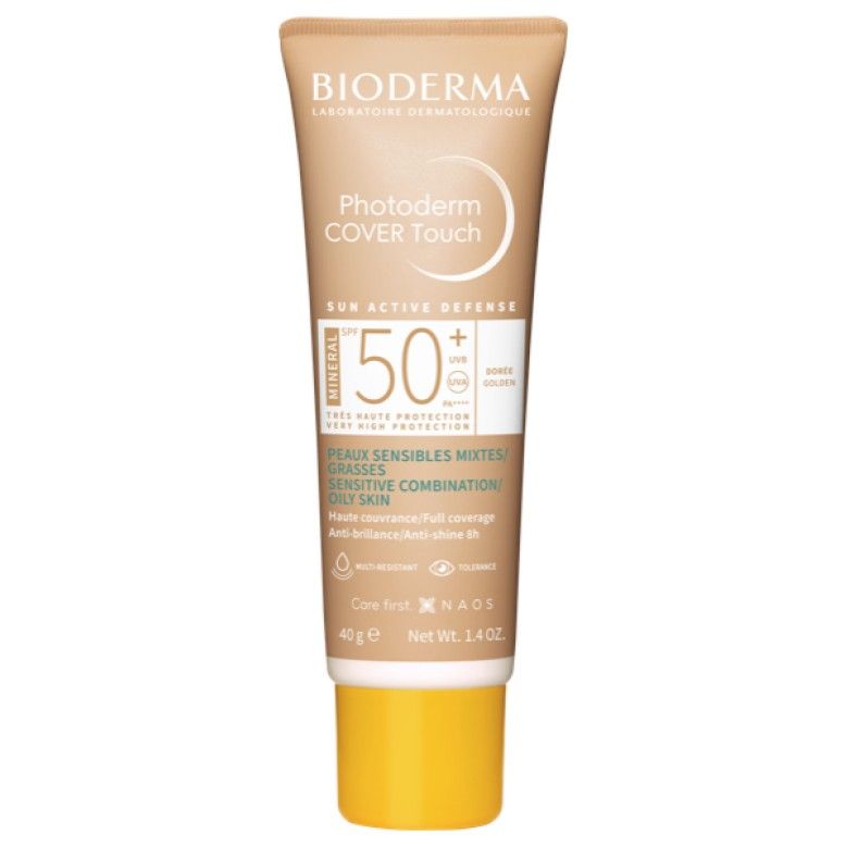 Protector solar Bioderma Photoderm Cover Touch SPF50+ Tom Gold 40g