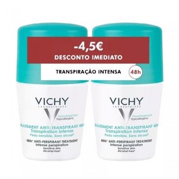 Vichy Desodorizante  Roll-On anti manchas 2x50 mL