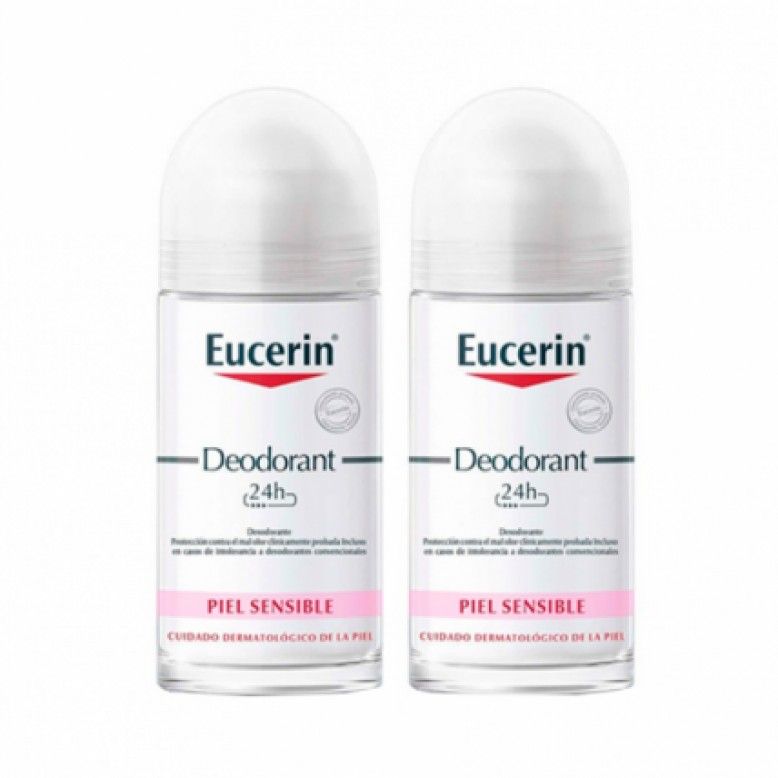Eucerin Piel Sensible 24H Desodorante Roll-On 2x50ml