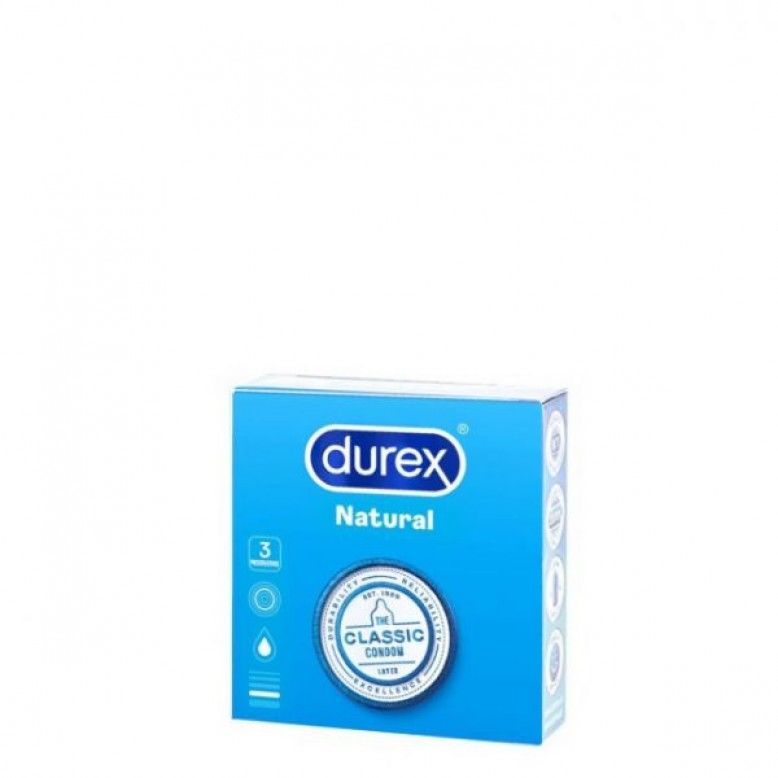 Preservativos Durex Confort Natural x3