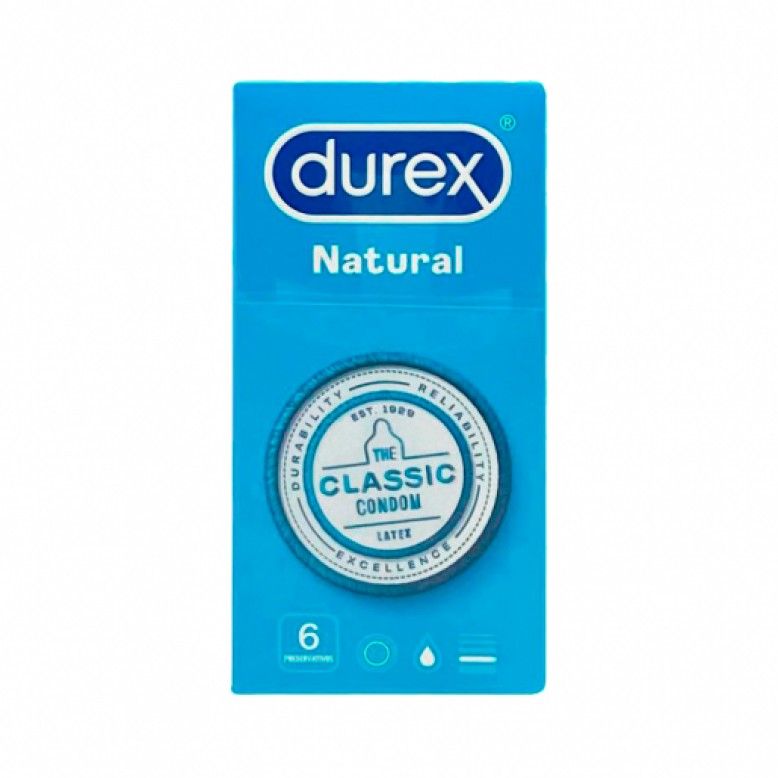 Durex Natural Preservativos x6