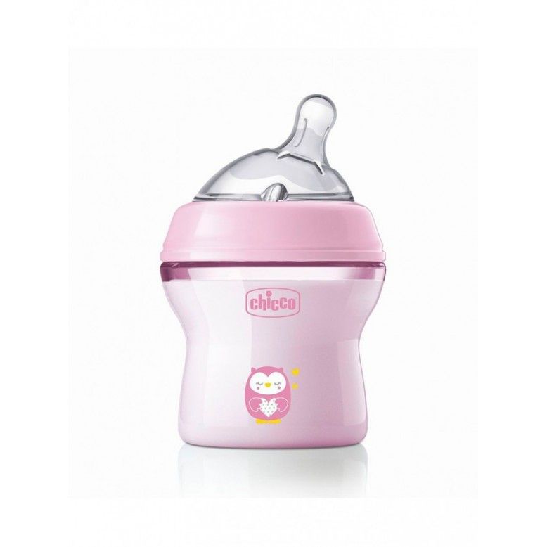 Chicco Natural Feeling Biberon +0 mois Dbit Normal Rose 150 ml