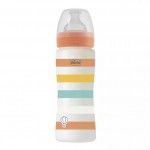 Chicco Bibern Bienestar Flujo Medio Naranja 330ml