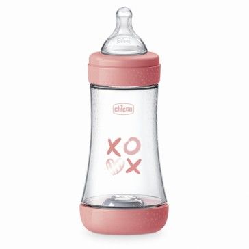 Chicco Bibero Perfect 5 Rosa Fluxo Mdio 240 ml