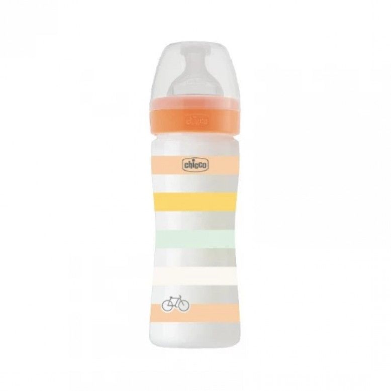 Chicco WellBeing Pp Bouteille _Dbit Moyen_ Orange - 250ml